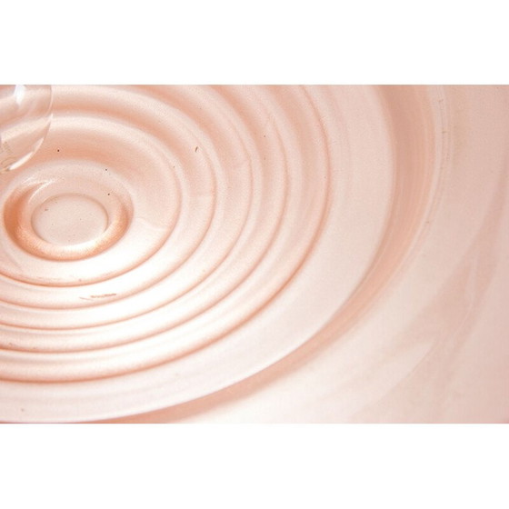 Image 1 of Vintage roze glazen kroonluchter van Muller Freres, Frankrijk 1930