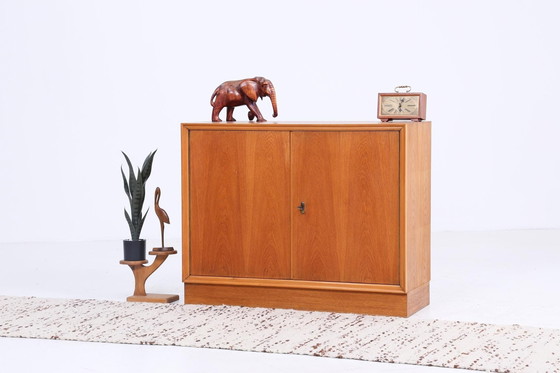 Image 1 of Vintage ladekast uit de jaren 60 | Mid Century kast retro | Opbergmeubel eikenhout