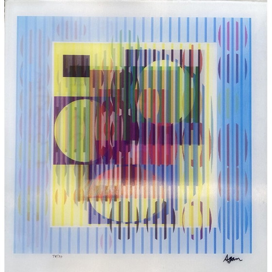 Image 1 of Vintage Yellow Haze agamograaf, 1995