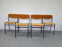 Set (4) eetkamerstoelen Gijs van der Sluis.