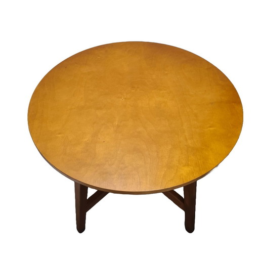 Vintage ronde koffietafel