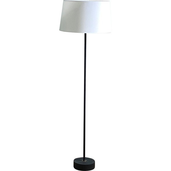 Image 1 of Vintage Lublin metalen en gietijzeren vloerlamp, 1950