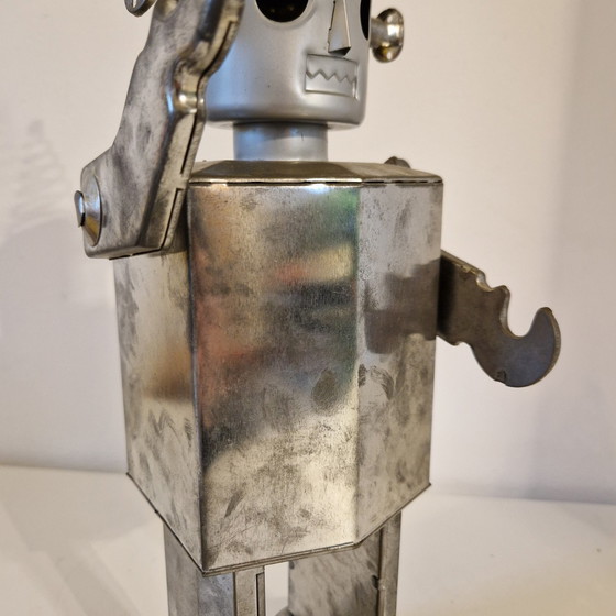 Image 1 of 90'S Vintage Blikken Robot Beeld