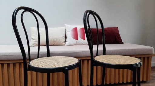 2x Vintage eetkamerstoelen