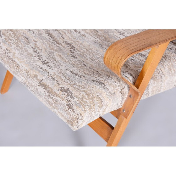 Image 1 of Paar mid-century beukenhouten fauteuils van Tatra Pravenec, Tsjecho-Slowakije 1950