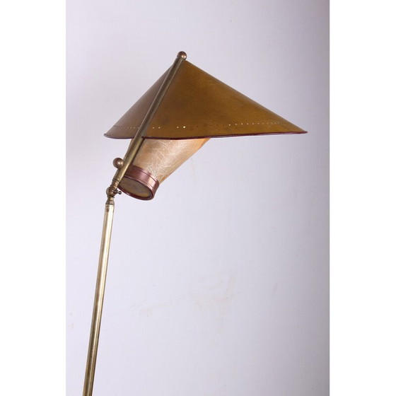 Image 1 of Vintage Italiaanse koperen vloerlamp, 1950