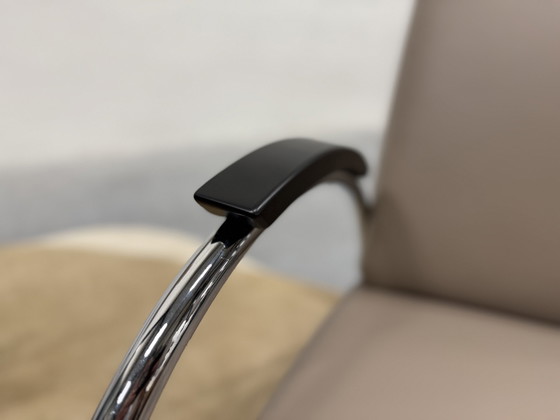 Image 1 of Gelderland 5770 Lotus Fauteuil Taupe Ohman Leer 