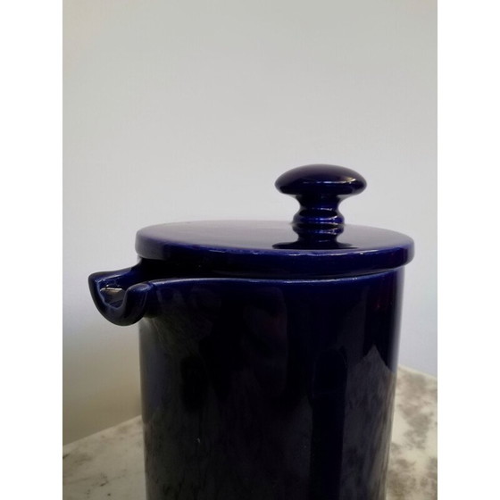 Image 1 of Set van 15 vintage theeserviezen van keramiek uit het ruimtetijdperk, gemaakt door Enzo Bioli voor Il Picchio Parma, 1960