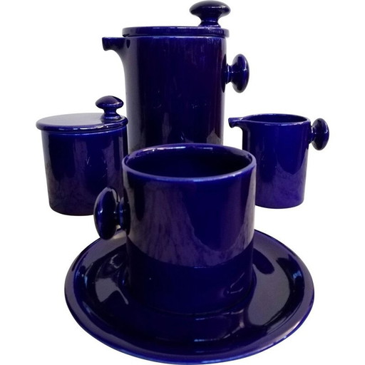 Set van 15 vintage theeserviezen van keramiek uit het ruimtetijdperk, gemaakt door Enzo Bioli voor Il Picchio Parma, 1960