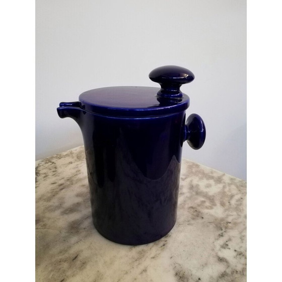 Image 1 of Set van 15 vintage theeserviezen van keramiek uit het ruimtetijdperk, gemaakt door Enzo Bioli voor Il Picchio Parma, 1960