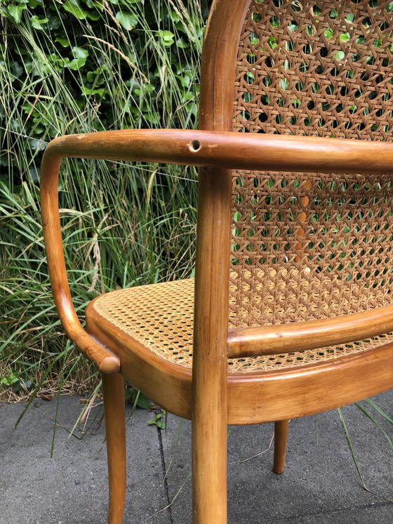 Image 1 of 4x Vintage Ligna Thonet stoel