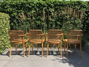 4x Vintage Ligna Thonet stoel