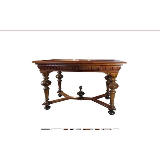 Image 1 of Vintage notenhouten bureau, Denemarken 1880