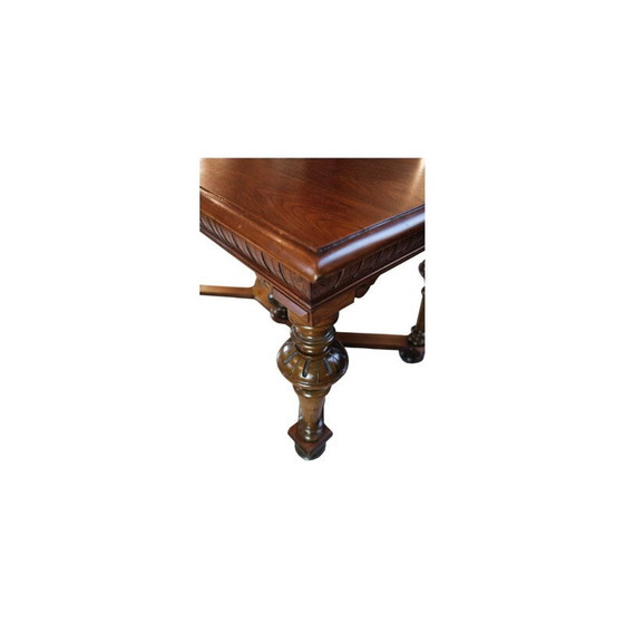Image 1 of Vintage notenhouten bureau, Denemarken 1880