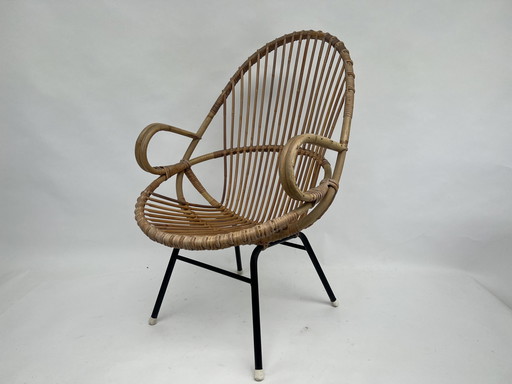 Rohé rattan vintage stoel