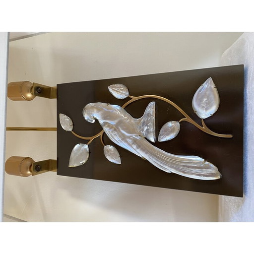 Paar vintage wandlampen "Perroquets" van Maison Baguès, 1970