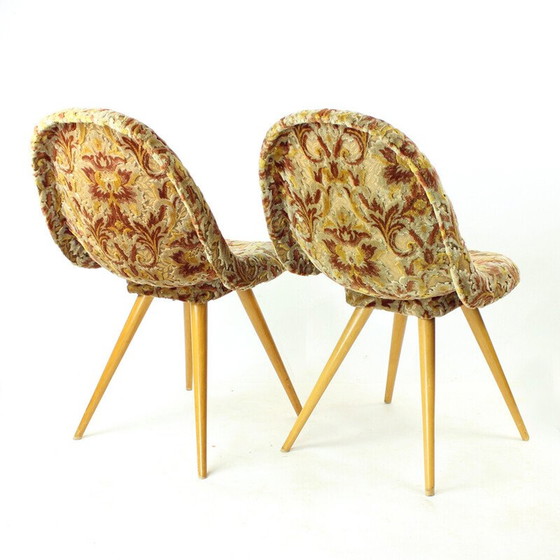 Image 1 of Paar Mid century Shell stoelen van Miroslav Navratil, Tsjecho-Slowakije 1960