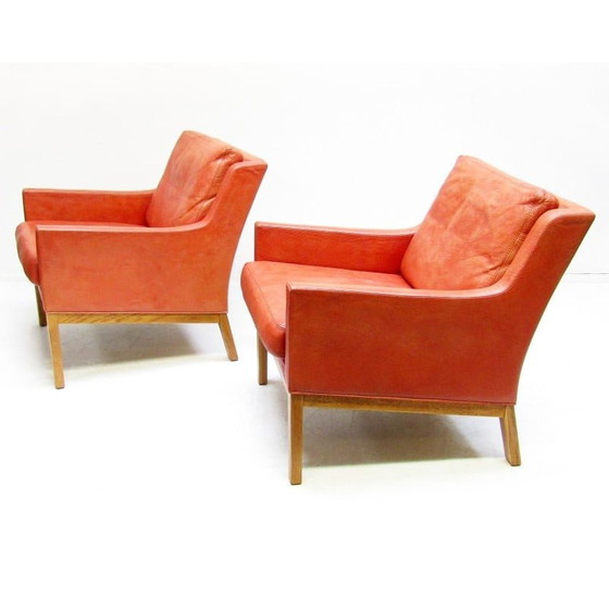 Image 1 of Paar vintage lounge stoelen van Kai Lyngfeldt Larsen voor Søren Willadsen, Denemarken 1960