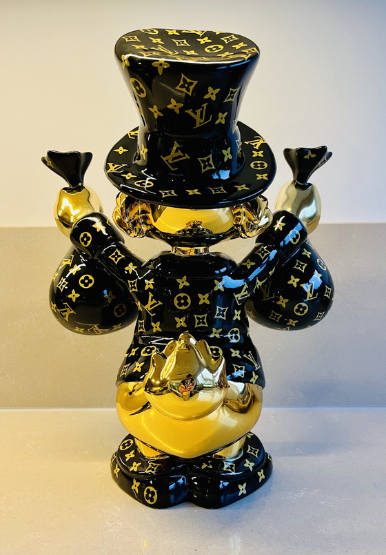 Image 1 of Dagobert Duck Kunstwerk Geld Sculptuur Uniek Lv