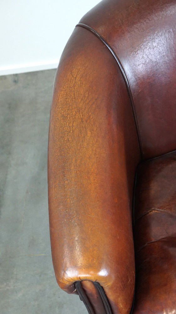 Image 1 of Vintage schapenleren clubfauteuil