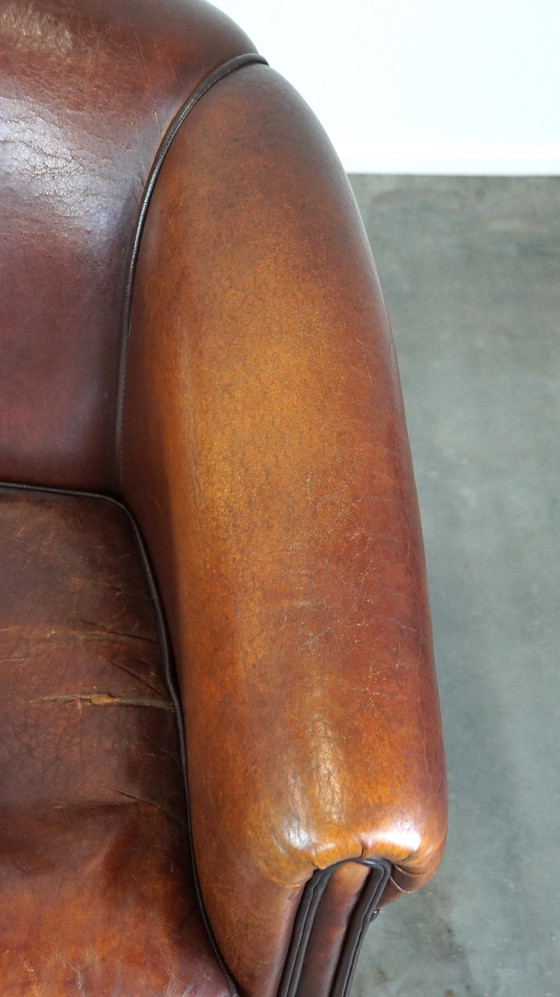 Image 1 of Vintage schapenleren clubfauteuil