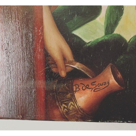 Image 1 of Vintage olieverf op doek door Bernard de Souzy, 1985