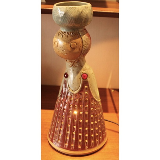 Vintage keramische lamp voor Cab, 1970