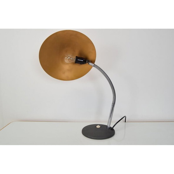 Image 1 of Verstelbare vintage industriële lamp in gelakt metaal van Instala Děčín, Tsjecho-Slowakije 1960