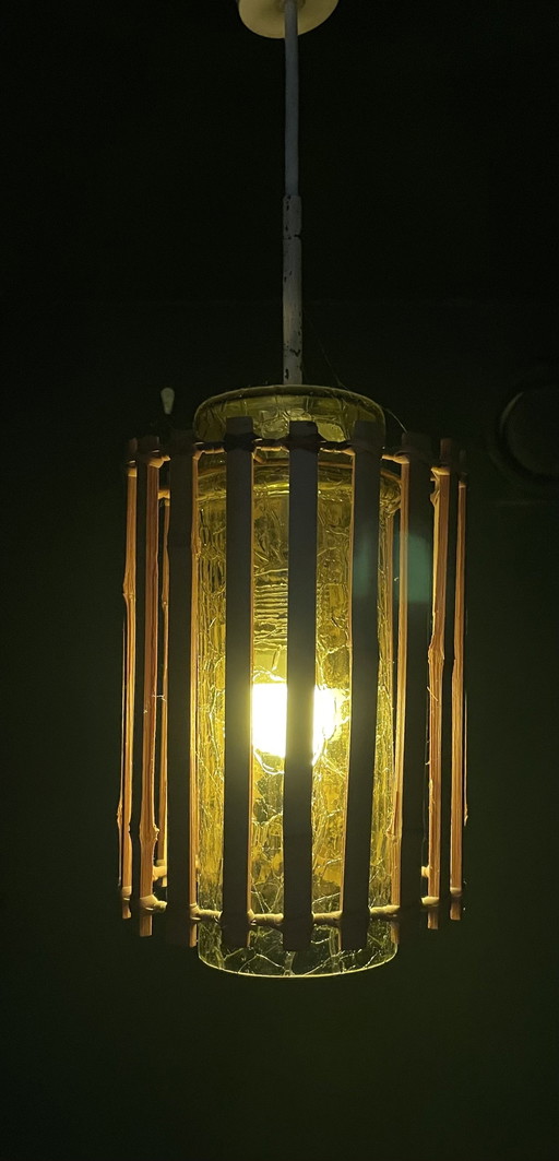 Hanglamp 'Bamboo' Door Doria Leuchten