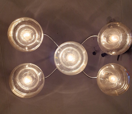 Image 1 of Mid Century Modern Atomic Hanglamp. Strak Tijdloos Design 