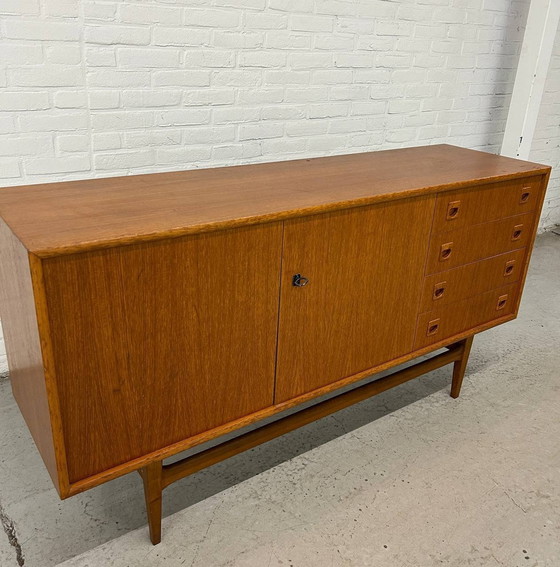 Image 1 of Scandinavisch Vintage Dressoir In Teak