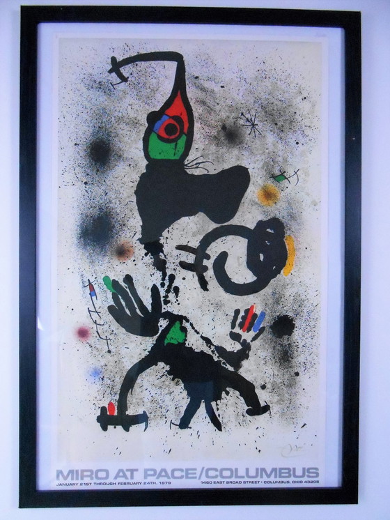 Image 1 of Joan Miró -  originele tentoonstellingsposter