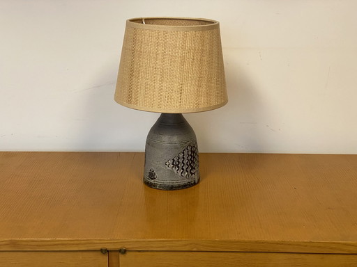 Scandinavische Keramische Lamp Vintage jaren 60