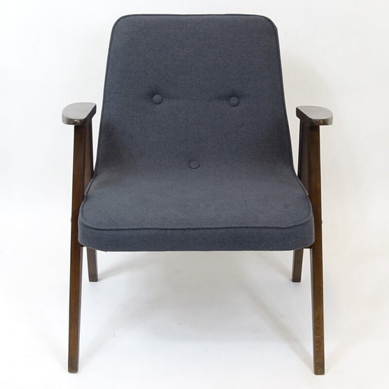 Image 1 of Poolse 366 Fauteuil van Józef Chierowski voor Dolnośląska Fabryka Mebli - 1960