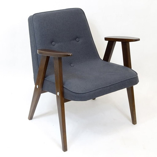 Poolse 366 Fauteuil van Józef Chierowski voor Dolnośląska Fabryka Mebli - 1960