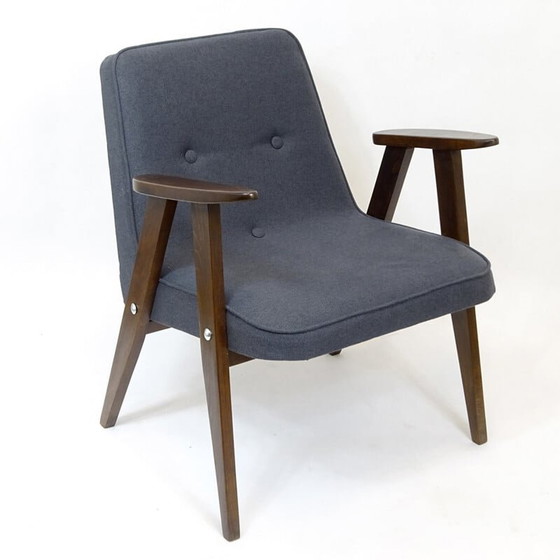 Image 1 of Poolse 366 Fauteuil van Józef Chierowski voor Dolnośląska Fabryka Mebli - 1960