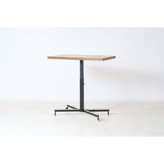 Image 1 of Vintage teakhouten verstelbare bijzettafel, 1960