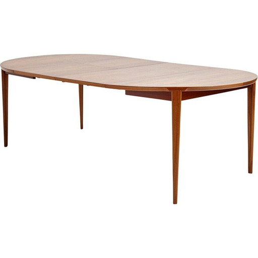 Vintage teakhouten tafel van Henry Rosengren Hansen voor Brande Møbelindustri, 1960