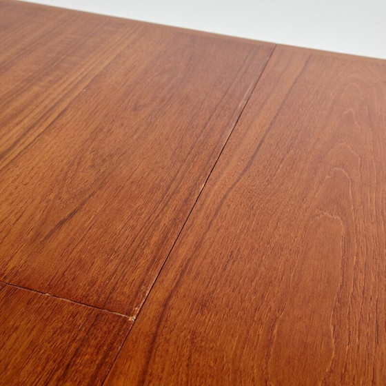 Image 1 of Vintage teakhouten tafel van Henry Rosengren Hansen voor Brande Møbelindustri, 1960