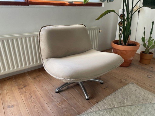 J-Line Fauteuil Beige Velvet