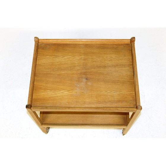 Image 1 of Vintage eiken rollend dressoir, Zweden 1960