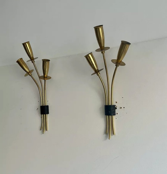 Image 1 of 2X Vintage wandlampen