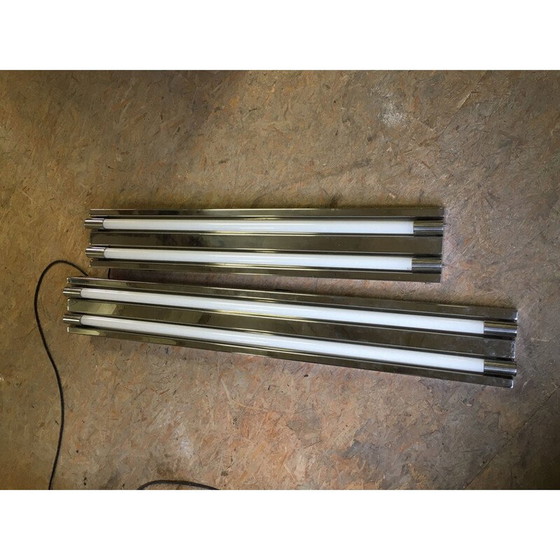 Image 1 of Paar Vintage wand- of plafondlamp licht 1960