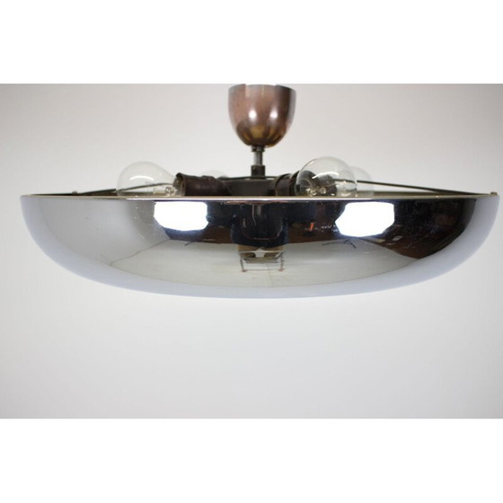 Image 1 of Vintage bauhaus glas en chromen ophanging door Josef Hurka voor Napako, Tsjecho-Slowakije 1940
