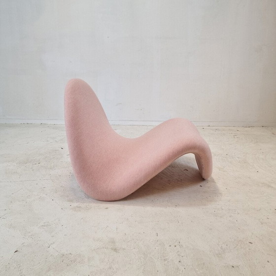 Image 1 of Paar vintage Tongue stoelen in wollen stof van Pierre Paulin voor Artifort, 1960