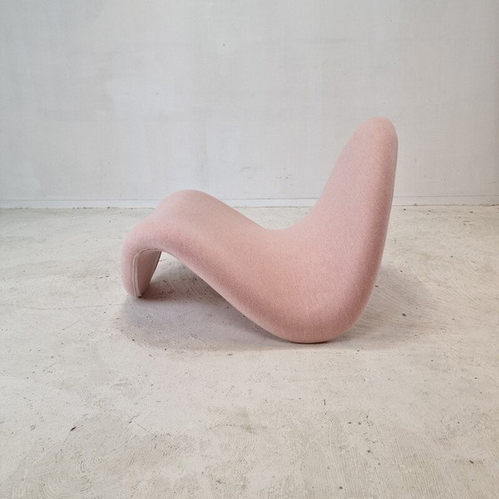 Image 1 of Paar vintage Tongue stoelen in wollen stof van Pierre Paulin voor Artifort, 1960