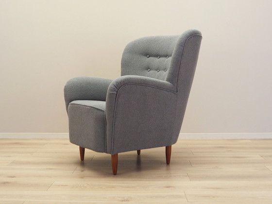 Image 1 of Grijze fauteuil, Scandinavisch ontwerp, Productie: Denemarken