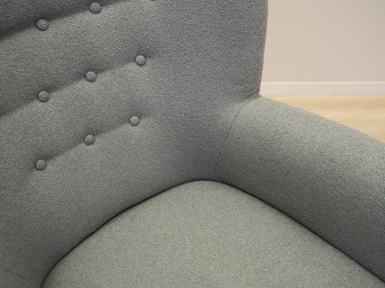 Image 1 of Grijze fauteuil, Scandinavisch ontwerp, Productie: Denemarken