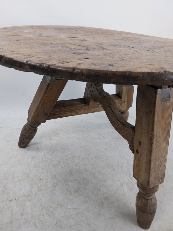 Image 1 of 1 X Antieke Noorse Salontafel Opklapbaar. 1880'S