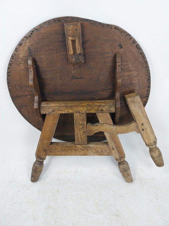 Image 1 of 1 X Antieke Noorse Salontafel Opklapbaar. 1880'S